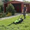 14 Inch Green Electric Push Lawn Corded Mower with 3 Level Adjustable Cutting Height